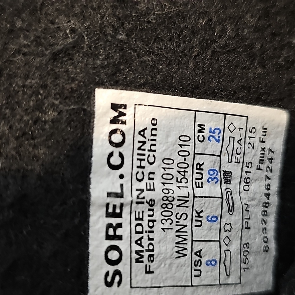 Sorel Joan Of Arctic Black Faux Fur Insulated Waterproof Winter Boots - Picture 10 of 12